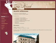 Tablet Screenshot of gaststaette-zum-hirsch.de